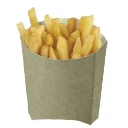 Cutie natur-kraft, medie, pentru cartofi prajiti, 108x94mm, 50 buc/set, 20 set/bax Cutie natur-kraft, medie, pentru cartofi prajiti, 108x94mm, 50 buc/set, 20 set/bax