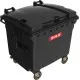 Eurocontainer negru din material plastic, cu capac plat SULO, 1100 L - Transport Inclus Eurocontainer negru din material plastic, cu capac plat SULO, 1100 L - Transport Inclus