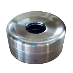 Scrumiera din otel inoxidabil, cu capac, 15 cm Scrumiera din otel inoxidabil, cu capac, 15 cm