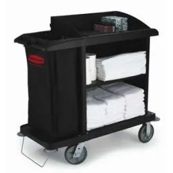 Carucior hotelier mediu, negru, RUBBERMAID