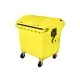 Container HDPE CLE 1100L cu capac rotund galben - Transport inclus Container HDPE CLE 1100L cu capac rotund galben - Transport inclus