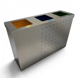 OSLO RS Insula ecologica pentru reciclare din otel inoxidabil OSLO RS Insula ecologica pentru reciclare din otel inoxidabil