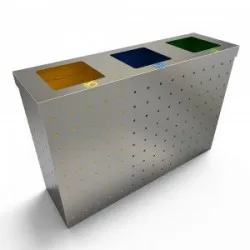 OSLO RS Insula ecologica pentru reciclare din otel inoxidabil OSLO RS Insula ecologica pentru reciclare din otel inoxidabil