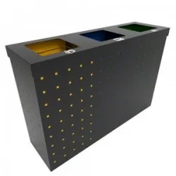 OSLO SM Set combo de reciclare din metal cu design modern OSLO SM Set combo de reciclare din metal cu design modern