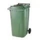 Europubela plastic verde, 120 L - separare sticla MEVATEC- Transport inclus