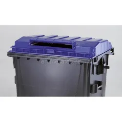 Eurocontainer plastic, 1100L, capac plat, albastru, fara inchizatoare - colectare hartie SULO - Transport Inclus Eurocontainer plastic, 1100L, capac plat, albastru, fara inchizatoare - colectare hartie SULO - Transport Inclus