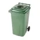 Europubela plastic verde, 120 L - separare sticla MEVATEC- Transport inclus