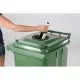 Europubela plastic verde, 120 L - separare sticla MEVATEC- Transport inclus