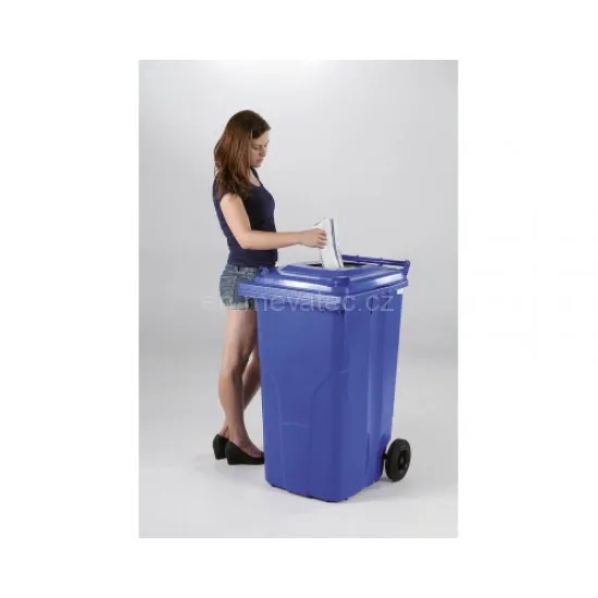 Europubela plastic albastru 240 L - separare hartie SULO - Transport inclus Europubela plastic albastru 240 L - separare hartie SULO - Transport inclus