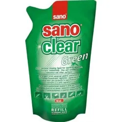 Detergenti geamuri Sano Clear Green - Rezerva Economica 750 ml