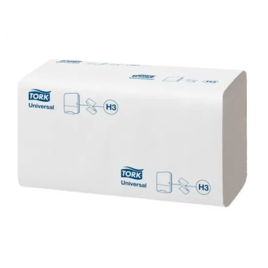 Prosoape pliate albe, 1 strat, 200 buc / pachet, Tork