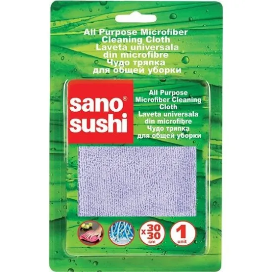 Laveta de curatare microfibra 30 x 30 cm, Sano Sushi Laveta de curatare microfibra 30 x 30 cm, Sano Sushi