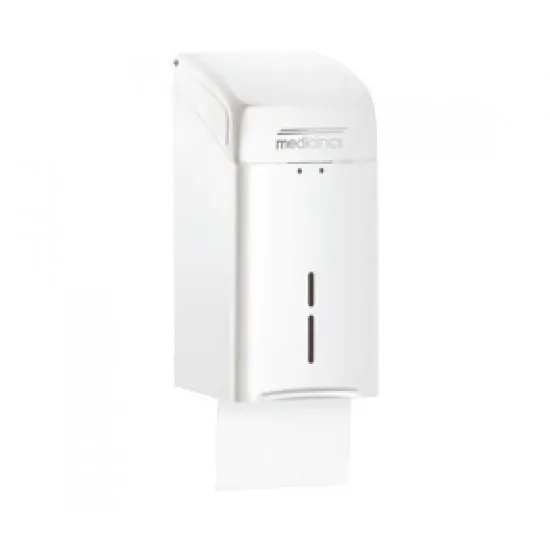 Dispenser hartie igienica pliata, otel, alb, Mediclinics