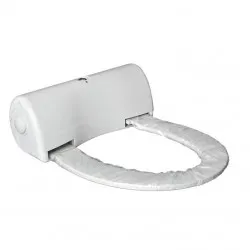 Capac de toaleta cu buton, fara capac - folie cu 135 utilizari, Sanito Capac de toaleta cu buton, fara capac - folie cu 135 utilizari, Sanito