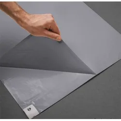 Covoras antibacterian tratat cu proprietăți dezinfectante Sticky Mat, 60 x 90 cm, 30 foi, gri Covoras antibacterian tratat cu proprietăți dezinfectante Sticky Mat, 60 x 90 cm, 30 foi, gri