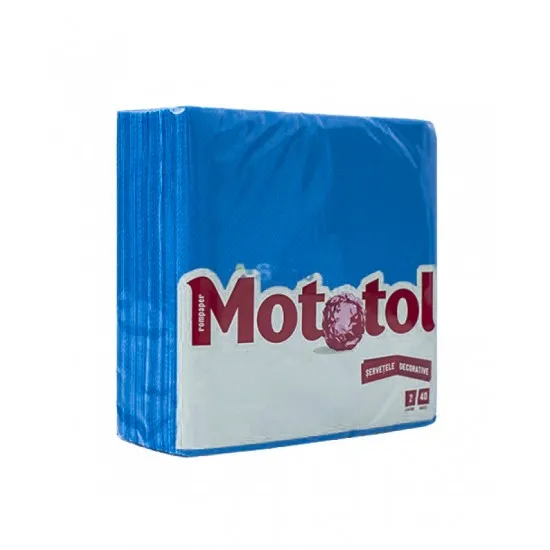 Servetele de masa 33x33cm albastru intens, 2 straturi, Mototol, 40 buc/pac Servetele de masa 33x33cm albastru intens, 2 straturi, Mototol, 40 buc/pac