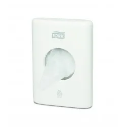 Dispenser pungi igiena feminina Tork alb Dispenser pungi igiena feminina Tork alb