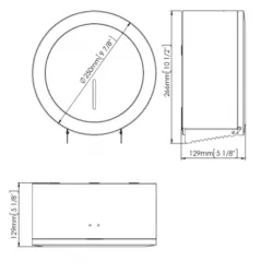 Dispenser hartie igienica rola Jumbo, Mediclinics, inox negru Dispenser hartie igienica rola Jumbo, Mediclinics, inox negru