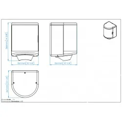 Dispenser din inox, pentru rulou prosop hartie, Mediclinics Dispenser din inox, pentru rulou prosop hartie, Mediclinics