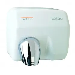 Uscator de maini actionare cu senzor, SANIFLOW Mediclinics, alb Uscator de maini actionare cu senzor, SANIFLOW Mediclinics, alb