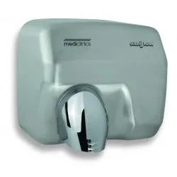 Uscator de maini actionare cu senzor, SANIFLOW Mediclinics, din inox satinat  Uscator de maini actionare cu senzor, SANIFLOW Mediclinics, din inox satinat