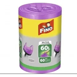 Fino Pungi Gunoi HD 60 L Colorati 60 buc/ set Fino Pungi Gunoi HD 60 L Colorati 60 buc/ set