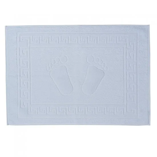 Prosop - covoras de picioare, Cu Model Grecesc alb, 50×70cm – 700 g/mp Prosop - covoras de picioare, Cu Model Grecesc alb, 50×70cm – 700 g/mp