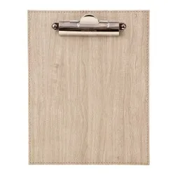 Mapa meniu cafenele A5+, Wood, piele PU interior/exterior, lavabila, bej