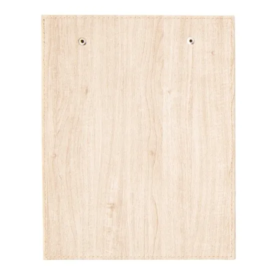 Mapa meniu cafenele A5+, Wood, piele PU interior/exterior, lavabila, bej