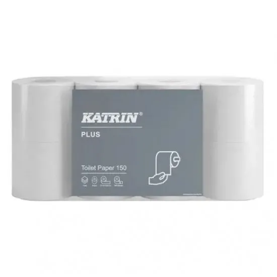 Hartie igienica Katrin Plus, 3 straturi, 8 role/ pachet Hartie igienica Katrin Plus, 3 straturi, 8 role/ pachet