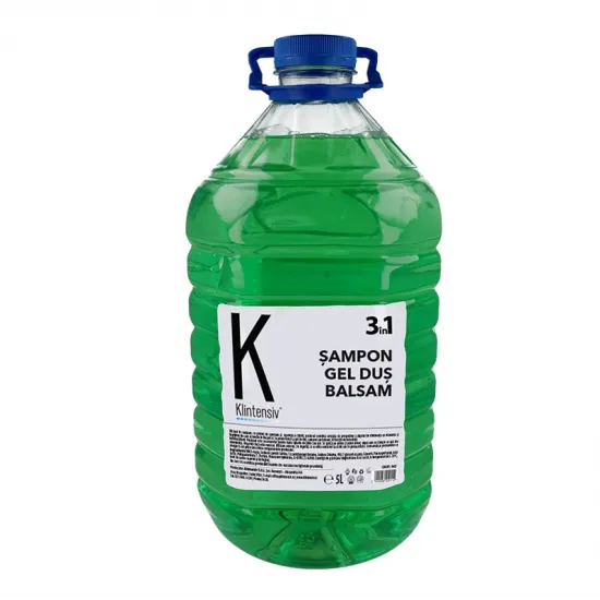 3în1 – ȘAMPON, GEL DE DUȘ, BALSAM, 5 litri 3în1 – ȘAMPON, GEL DE DUȘ, BALSAM, 5 litri