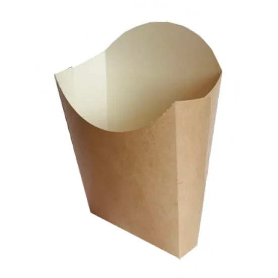 Set de 100 bucati, Cutie cartofi kraft, 11.5x11cm medie Set de 100 bucati, Cutie cartofi kraft, 11.5x11cm medie