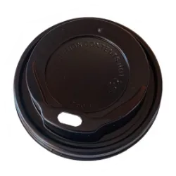 Capace negre pentru pahare de 8 si 12 oz pentru bauturi calde, 100 buc/set Capace negre pentru pahare de 8 si 12 oz pentru bauturi calde, 100 buc/set