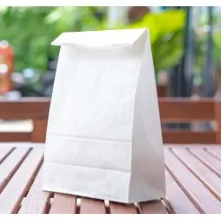 Set 500 bucati, Punga transport, hartie alba, fara maner, 25x11x28.5cm Set 500 bucati, Punga transport, hartie alba, fara maner, 25x11x28.5cm