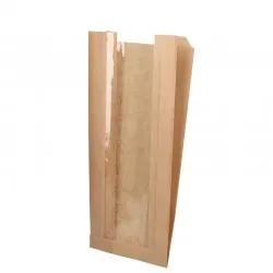 Set 1000 bucati, Punga cu fereastra pentru Paine 23x4x33cm Set 1000 bucati, Punga cu fereastra pentru Paine 23x4x33cm