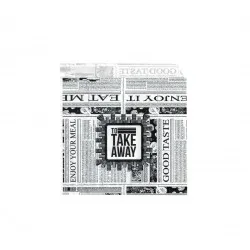 Set de 2000 bucati, Coltar hartie, punga alimentara, model ziar, 16.5 x 17 cm Set de 2000 bucati, Coltar hartie, punga alimentara, model ziar, 16.5 x 17 cm