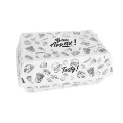 Hamburger box Urban - 13x13x9.5cm mare - 100 buc. Hamburger box Urban - 13x13x9.5cm mare - 100 buc.