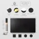 Set mapa birou Office mic, pentru protectie, Unika, din piele PU, cu 2 suporturi pahar,negru Set mapa birou Office mic, pentru protectie, Unika, din piele PU, cu 2 suporturi pahar,negru