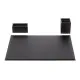Set 3 piese Smart piele naturala, mapa protectie birou, suport pixuri, suport carti de vizita, Unika, negru Set 3 piese Smart piele naturala, mapa protectie birou, suport pixuri, suport carti de vizita, Unika, negru