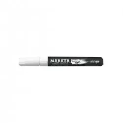 Marker Creta Lichida, varf rotund, alb Marker Creta Lichida, varf rotund, alb