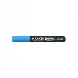 Marker Creta Lichida, varf rotund, albastru Marker Creta Lichida, varf rotund, albastru