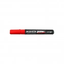 Marker Creta Lichida, varf rotund, rosu Marker Creta Lichida, varf rotund, rosu
