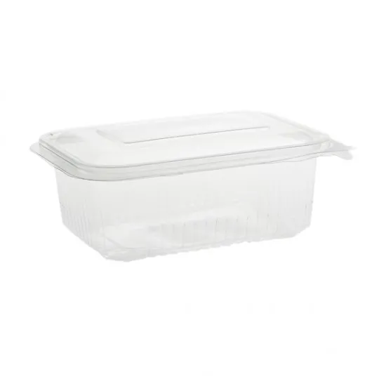 Caserola PET cu capac atasat, PREMIUM SAFIR, 750 cc, 100 buc/set Caserola PET cu capac atasat, PREMIUM SAFIR, 750 cc, 100 buc/set