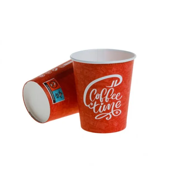 Pahare de carton 8 Oz color (236 ml), 50 buc/set
