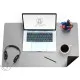 Mousepad gaming Flexi XXL, din piele, cu doua fete, pentru protectie birou, UNIKA, negru/gri Mousepad gaming Flexi XXL, din piele, cu doua fete, pentru protectie birou, UNIKA, negru/gri