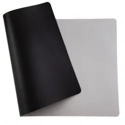 Mousepad gaming Flexi XXL, din piele, cu doua fete, pentru protectie birou, UNIKA, negru/gri Mousepad gaming Flexi XXL, din piele, cu doua fete, pentru protectie birou, UNIKA, negru/gri