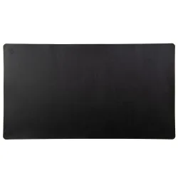 Mousepad gaming Flexi XXL, din piele, cu doua fete, pentru protectie birou, UNIKA, negru/gri