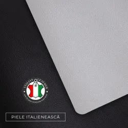 Set Mousepad si 1 suport pahar Flexi L, din piele, cu doua fete, pentru protectie birou, UNIKA negru/gri Set Mousepad si 1 suport pahar Flexi L, din piele, cu doua fete, pentru protectie birou, UNIKA negru/gri