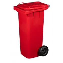 Europubela plastic, 80l, culoare rosie Mevatec - Transport inclus