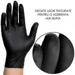 Manusi negre pentru examinare si protectie Nitrylex, 100buc/set Manusi negre pentru examinare si protectie Nitrylex, 100buc/set